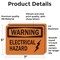 Signmission Electrical Hazard OSHA Warning Sign, Vinyl Decal, 7in W x 5in L, 2PK OS-2PACK-WS-D-57-L-19660 - alternate 5